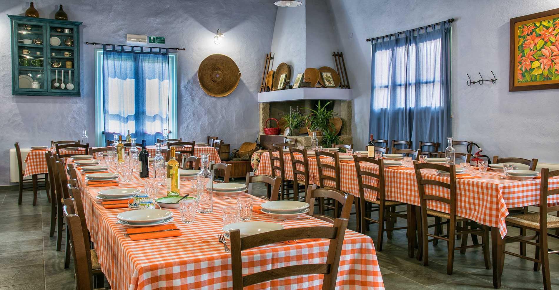 Il ristorante dell'agriturismo